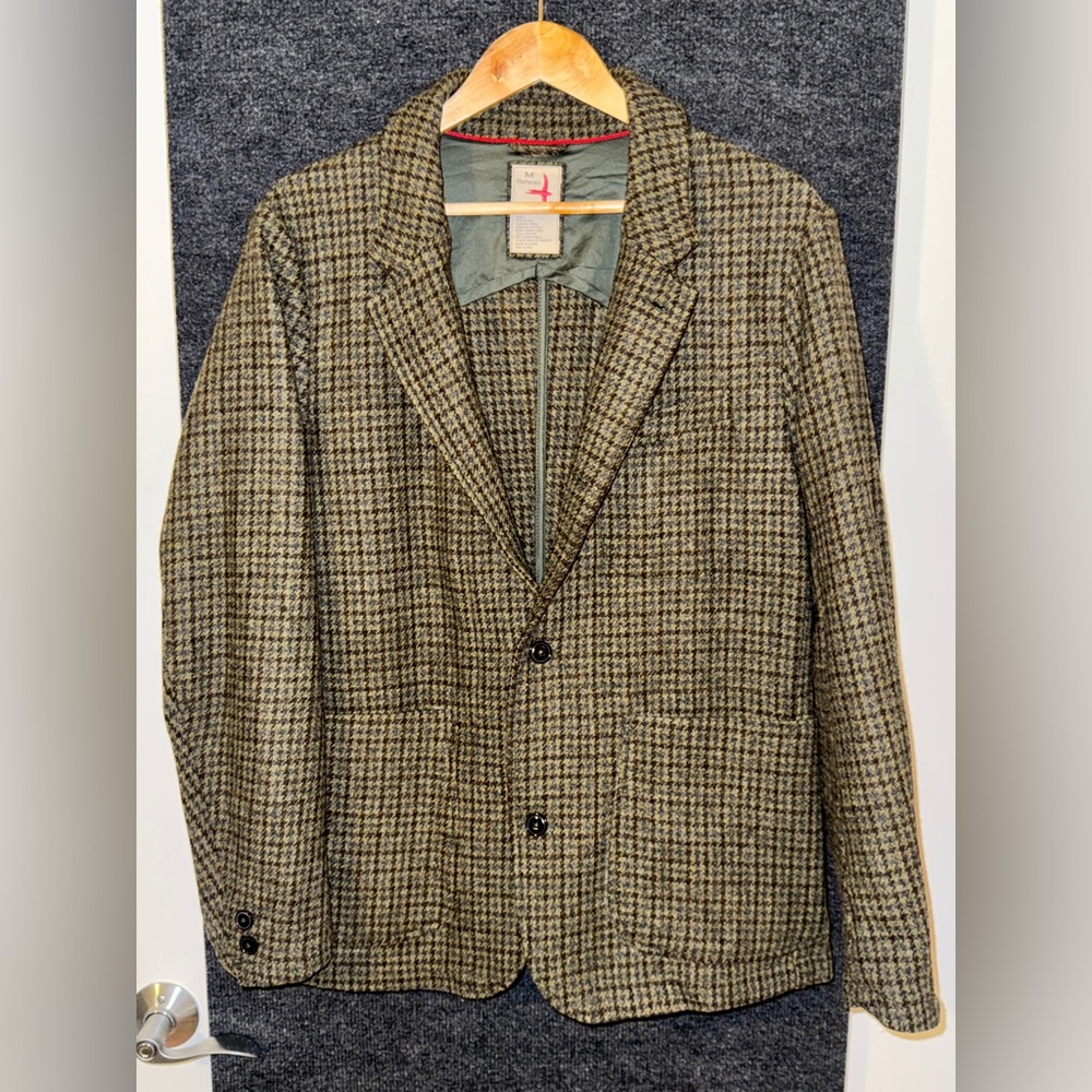 Relwen Heritage Trap Blazer in Wheat Guncheck
